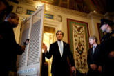 Image of Secretary of State John Kerry speaking