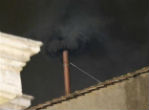 Image of Black smoke means there will be another day of voting tomorrow. 
