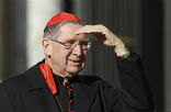 Image of Cardinal Mahony is at the Papal Conclave.