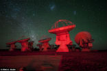 Image of Some of the dishes of the Atacama Large Millimeter Array.