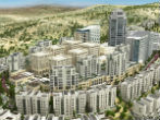 Image of A graphic of how the town of Rawabi will look once completed. 