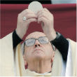 Image of Before he was Pope, the Holy Father did not administer communion to the public. 