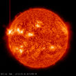 Image of Solar fury! The sun's X3.2 class flare captured on film. 