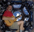 Image of Chris Hadfield has a number of musical firsts in space. 