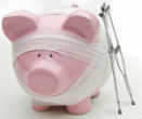 Image of Obamacare will hurt the piggy bank more than Obama, who is himself exempt from his own law.