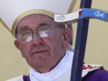 Image of Pope Francis at Lampedusa

