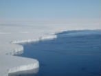 Image of Antarctic ice is thinning, leading many to suggest that we're returning to Pliocene-era conditions. 