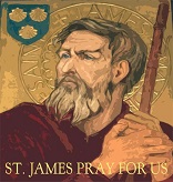 Image of The tradition tells us that after the Resurrection, James preached the Gospel in Spain. To this day, the pilgrimage path which bears his name is effecting conversion in the lives of many. He returned to Palestine in 44 AD and drank that chalice. He was the first Apostle to be martyred by order of the tyrant Herod Agrippa. The word martyr means witness. In both his life and his death, James was such a witness.