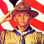 Image of Boy Scout Statue