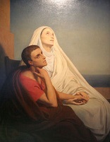 Image of St. Monica and her son, St. Augustine. 