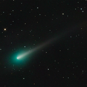 Image of Comet ISON glows green in this recent image.