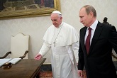 Image of Pope Francis and President Putin