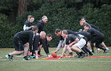 Image of Seminarians from the NAC face off in the 2013 Spaghetti Bowl. Credit: Kerri Lenartowick/CNA.