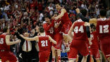Image of Wisconsin upset the first seeded team, University of Arizona, to place in the 