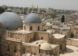 Image of The Church of the Holy Sepulchre is home to the place where Jesus was crucified and buried.