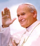 Image of St. John Paul II became a seed of the New Springtime he proclaimed. He joined the Lion of the Tribe of Judah and the Lamb who was slain for our sins. He is now a light, illuminating the way forward. As the catechism declares so well, The saints have always been the source and origin of renewal in the most difficult moments in the Church's history.