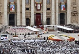 Image of Let us not forget that it is the saints who give direction and growth to the Church. In convening the Council, John XXIII showed an exquisite openness to the Holy Spirit. He let himself be led and he was for the Church a pastor, a servant-leader, led by the Spirit. This was his great service to the Church; he was the pope of openness to the Spirit. In his own service to the People of God, John Paul II was the pope of the family. He himself once said that he wanted to be remembered as the pope of the family. I am particularly happy to point this out as we are in the process of journeying with families towards the Synod on the family. It is surely a journey which, from his place in heaven, he guides and sustains.
