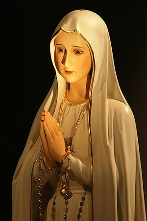 A representation of Our Lady of Fatima