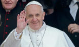 Image of Pope Francis warned couples that they should not delay childbirth for comfort.
