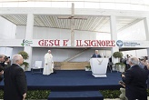 Image of The welcome given to the Pope by the members of this evangelical/pentecostal protestant community of Christians was beautiful, respectful and loving. The way in which the entire encounter proceeded is a sign of where we are being challenged to live our own Christian lives. The message of Pope Francis at Caserta is clear and convincing. He went to find brothers, and sisters. So should we!  Authentic ecumenical efforts are a part of being a Catholic Christian. 