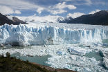 Image of A glacier in the Alps, one of the largest in the world.