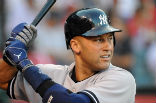 Image of New York Yankee Derek Jeter, who is retiring from the MLB after this season, his 20th.