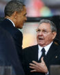 Image of President Barack Obama and President Raul Castro have been working together to normalize relations between the United States and Cuba.
