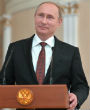 Image of Russian President Vladimir Putin is playing the western world like a fiddle.