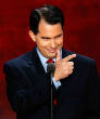 Image of Wisconsin Gov. Scott Walker gains more support after Mitt Romney announces he will not be running the 2016 presidential race. 