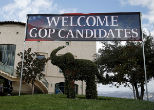 Image of The 2015 GOP primary debate took place at Semi Valley's Ronald Reagan Presidential Library.