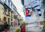 Image of View of a poster of Pope Francis in Havana, Cuba.