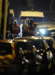 Image of French police engaged in a shootout with two suspects armed with Kalashnikovs (Not pictured).