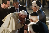 Image of Pope Francis has a warm, loving and respectful relationship with Jewish religious leaders and is continuing the movement toward healing the pains of the past and securing the future.  