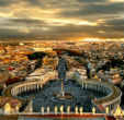 Image of St. Peters Square saw fewer pilgrims than expected (WikiMedia Commons).