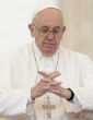 Image of Pope Francis prays for peace in the New Year (AP).