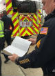 Image of Following a car accident that burst one vehicle into flames, the driver's Bible survived (LynnAnnNguyen/Twitter).