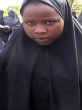 Image of One of the Chibok girls spoke to the camera. It is the first time her family has seen her in two years.