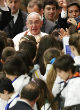 Image of Pope Francis used the death of an innocent to preach to youths (Reuters).