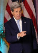 Image of John Kerry encouraged recent University grads to prepare for a world without walls (YouTube).