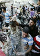 Image of ISIS claims they will fight to the death but cower behind innocents.