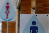 Image of Target attempts to compromise its bathroom policy (Kai Pfaffenbach).