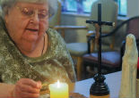 Image of Agnes Imdieke lit a prayer candle every day for 27-years.