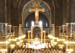 Image of Catholics got to celebrate Mass at the Mart Shoomy Assyrian church (not pictured).