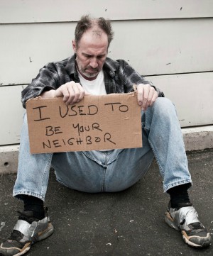 Pope Francis reminds us to pray for the homeless.