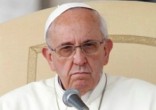 Image of Pope Francis describes his feelings about Trump's presidency.