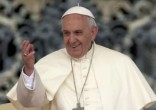 Image of Pope Francis encourages us to help one another keep the faith.
