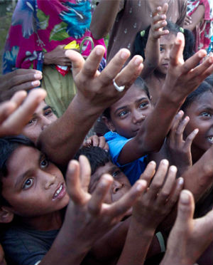 Shyam Bihari Prasad [not pictured] took it upon himself to teach those who are desperate to learn.