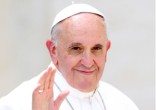 Image of Pope Francis to bless Donald Trump's presidency.