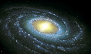 Dragonfly 44 is a dark twin of the Milky Way, it gives off no light, but it's there.