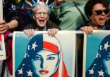 Image of Protesters cried out for a unified country.